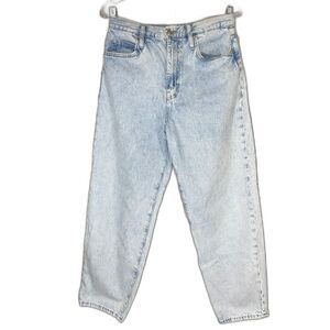 FRAME Ultra High Rise Barrel Jeans W/29 Light Blue  Whisper LBR207 LN